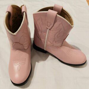 Pink Cowboy Boots - Kids size 7.5